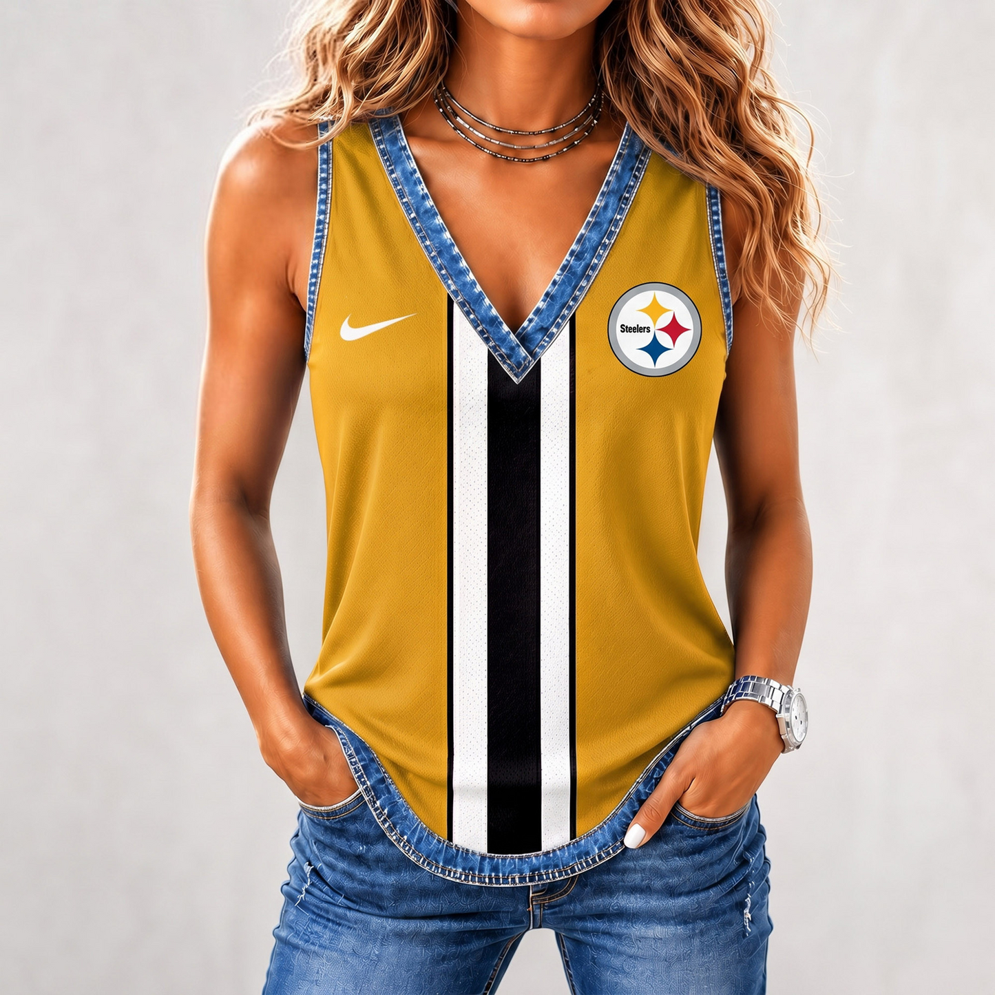 Premium NFL x PIT Game Day Sleeveless Top Shirt