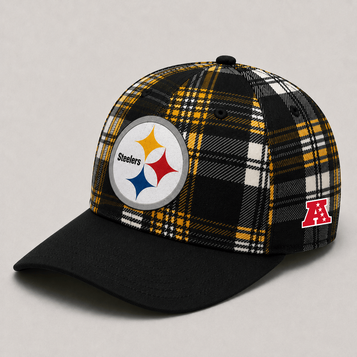 Premium NFL x PIT Plaid Game Day Style cap