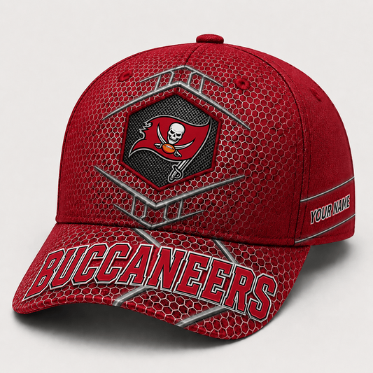 Premium NFL x TB Honeycomb Custom Name Cap for Loyal Fans