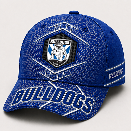 Premium NRL x CBY Honeycomb Custom Name Cap for Loyal Fans