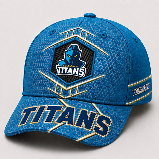 Premium NRL x GCT Honeycomb Custom Name Cap for Loyal Fans