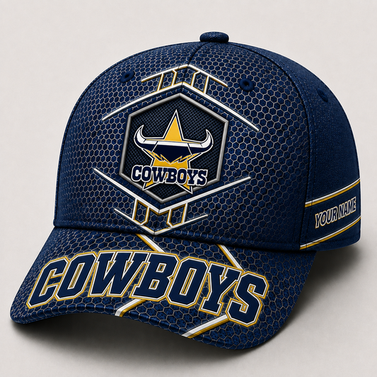 Premium NRL x NQL Honeycomb Custom Name Cap for Loyal Fans