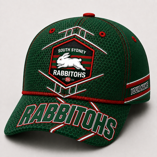 Premium NRL x SOU Honeycomb Custom Name Cap for Loyal Fans