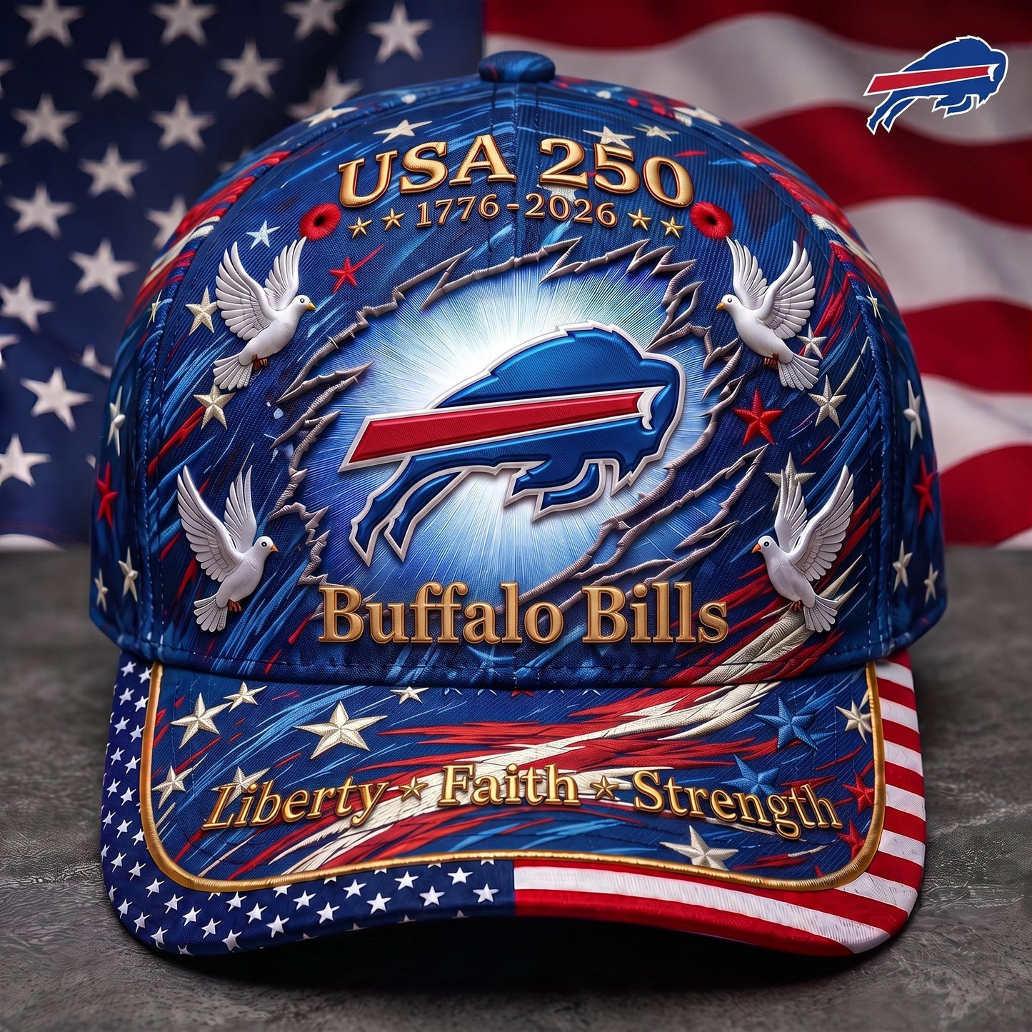 Premium NFL x BB 250 Years Anniversary Of Freedom Cap V4  260626