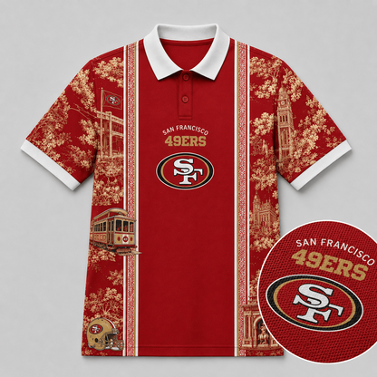 PIT x NFL Heritage Cityscape Polo Shirt for Loyal Fans