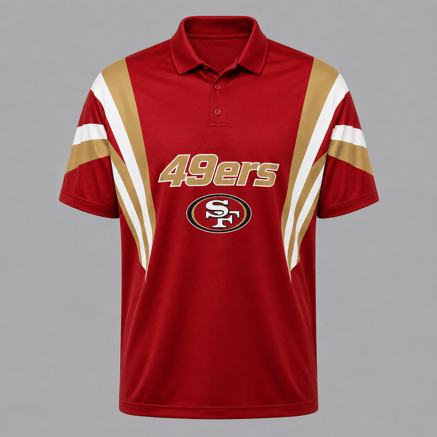 SF x NFL Sleeve Collared Sports Polo Shirt
