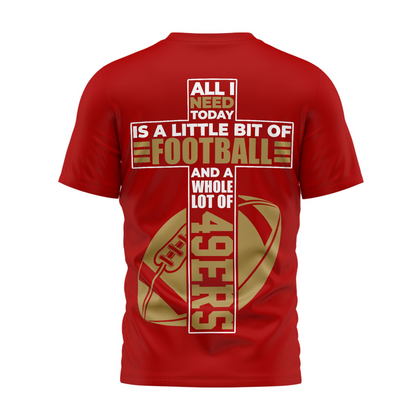 SF x NFL Whole Lot of Football Christian Cross 3D Shirt