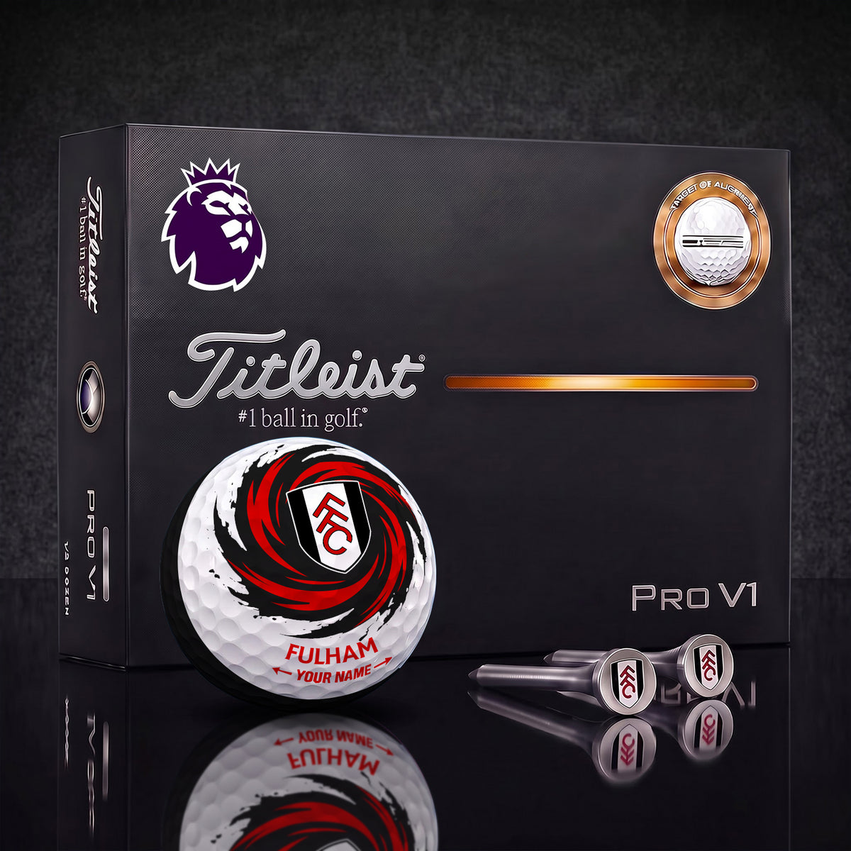 SIGNATURE EPL X FUL DELUXE PERSONALIZED GOLF BALL LIMITED EDITION V03