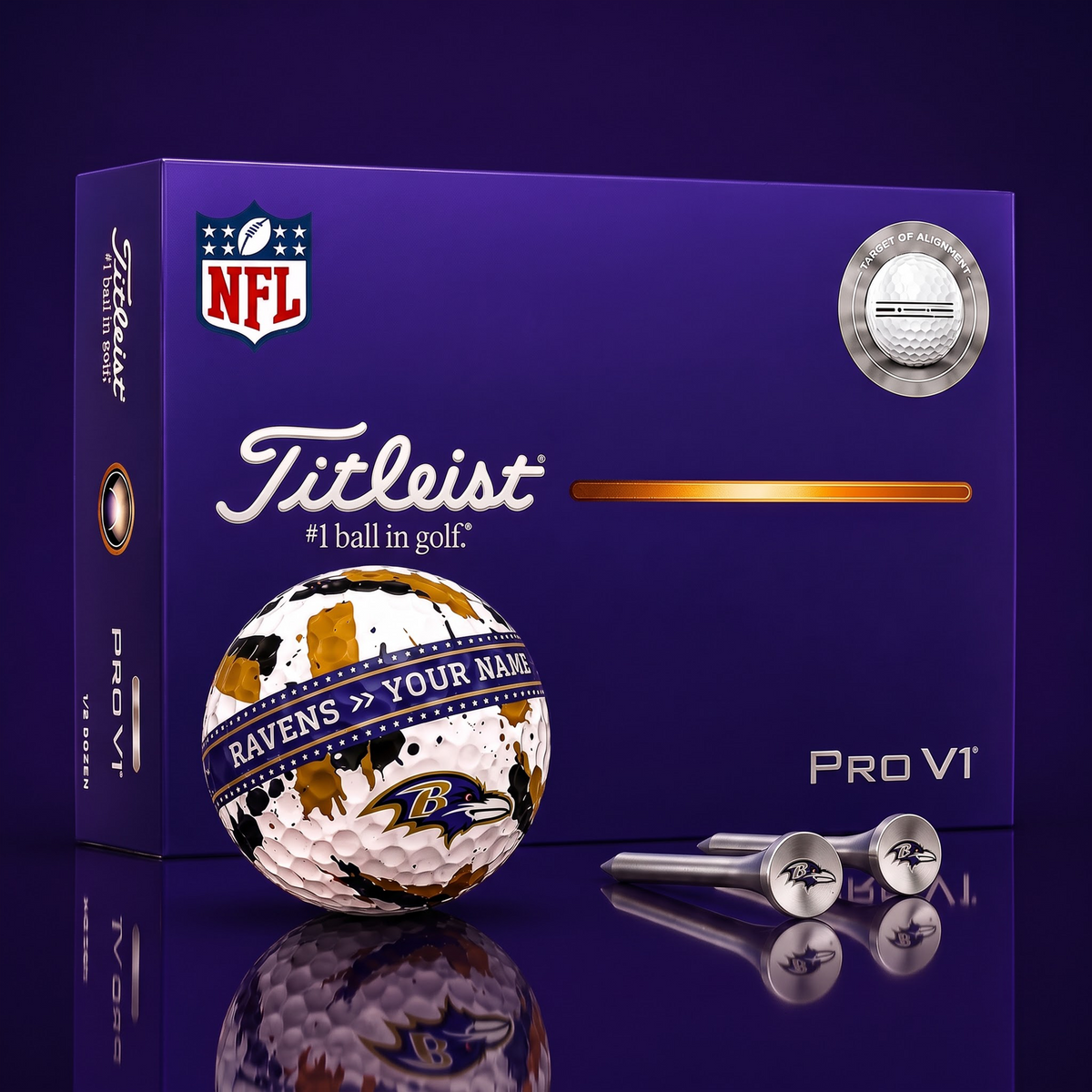 SIGNATURE NFL X BR DELUXE PERSONALIZED GOLF BALL LIMITED EDITION