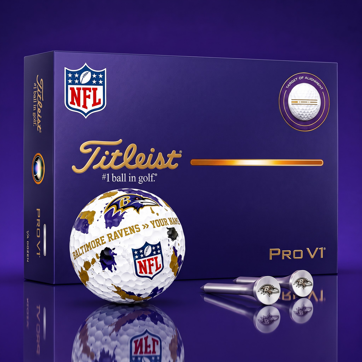 SIGNATURE NFL X BR  DELUXE PERSONALIZED GOLF BALL  LIMITED EDITION V2