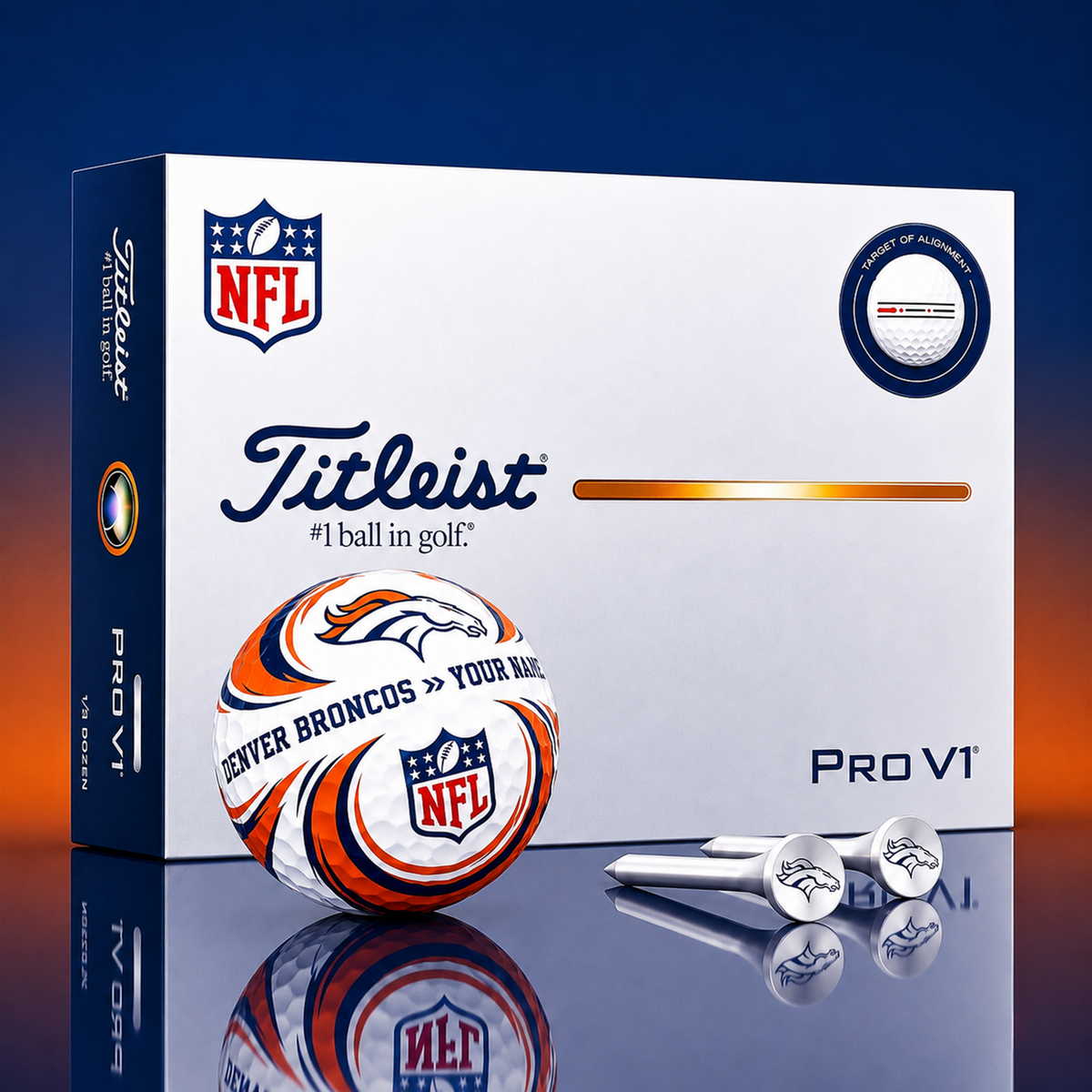 SIGNATURE NFL X DB DELUXE PERSONALIZED GOLF BALL  LIMITED EDITION V3