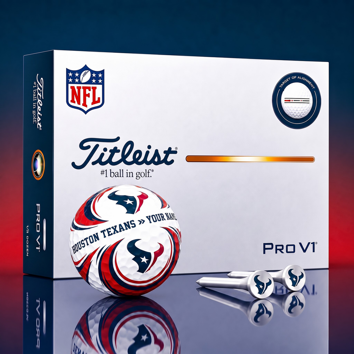 SIGNATURE NFL X HT DELUXE PERSONALIZED GOLF BALL  LIMITED EDITION V3