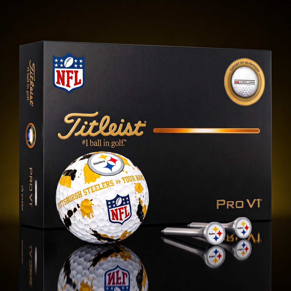 SIGNATURE NFL X PS DELUXE PERSONALIZED GOLF BALL  LIMITED EDITION V2