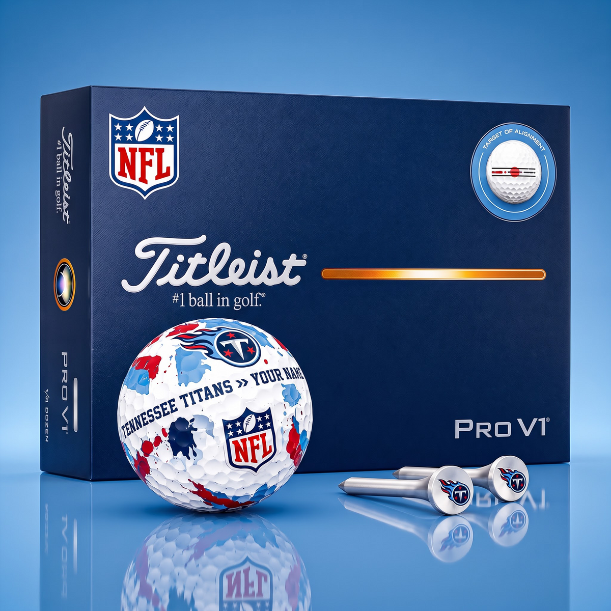 SIGNATURE NFL X TT DELUXE PERSONALIZED GOLF BALL  LIMITED EDITION V2