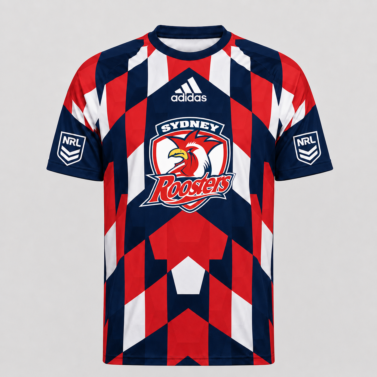 SR x NRL Premium Geometric Fan Performance T-Shirt