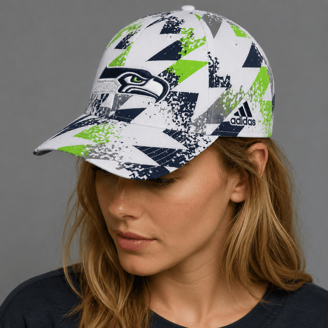 SS Premium NFL Sports Fan Geometric Pattern Baseball Cap