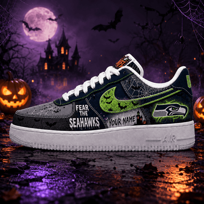 SS x Premium NFL Fear The Team Halloween AF1 Sneakers