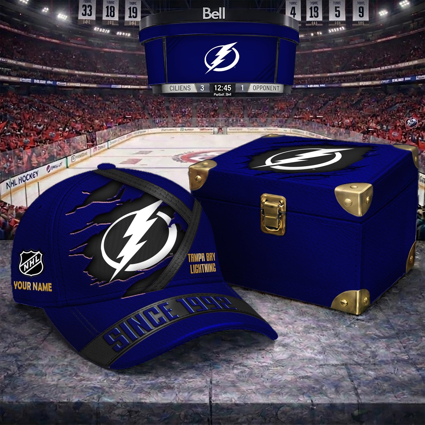 Signature Series NHL x TBL  BESPOKE CRACK CUSTOM NAME HAT V2 PLUS NDT NTN 250426