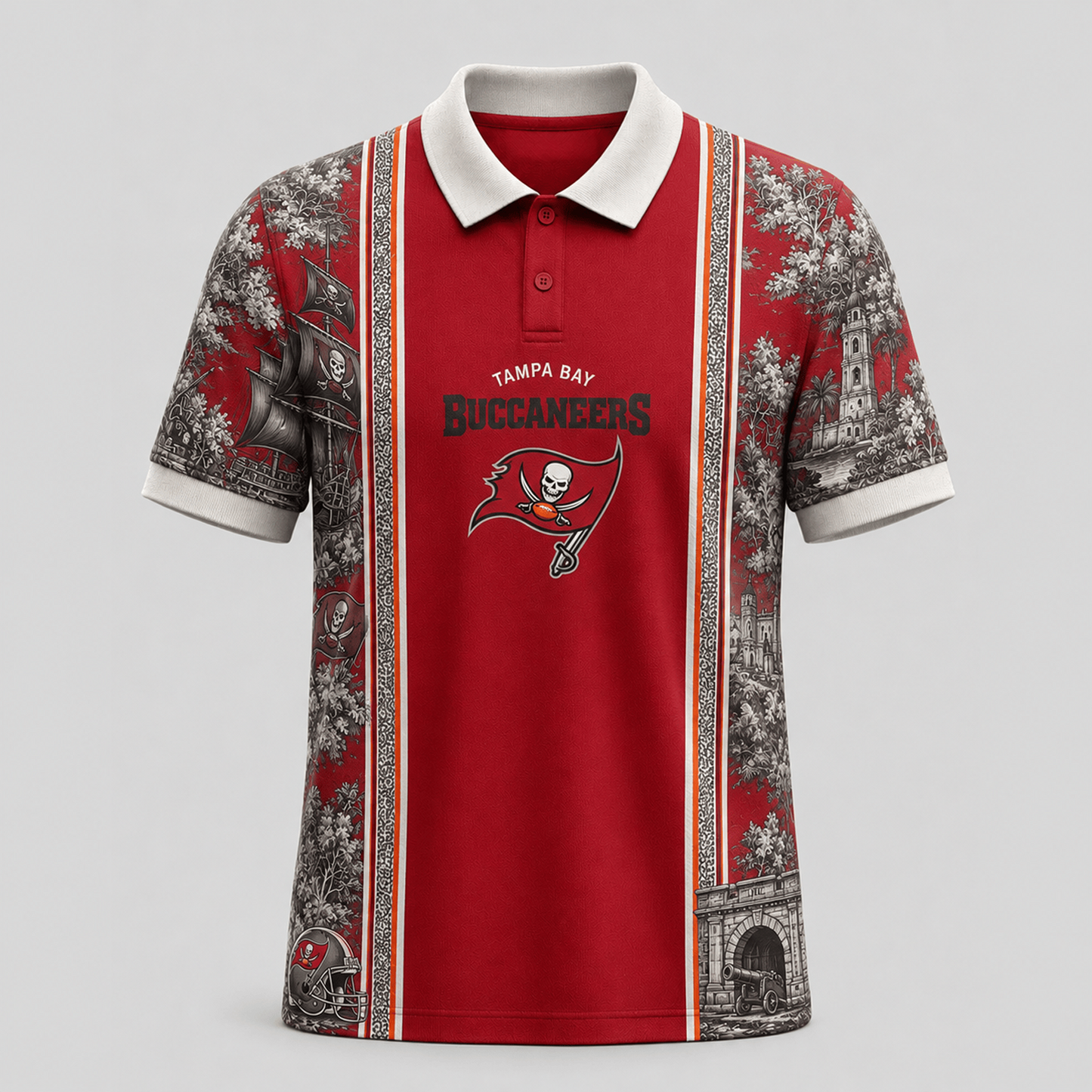 TB x NFL Heritage Cityscape Polo Shirt for Loyal Fans