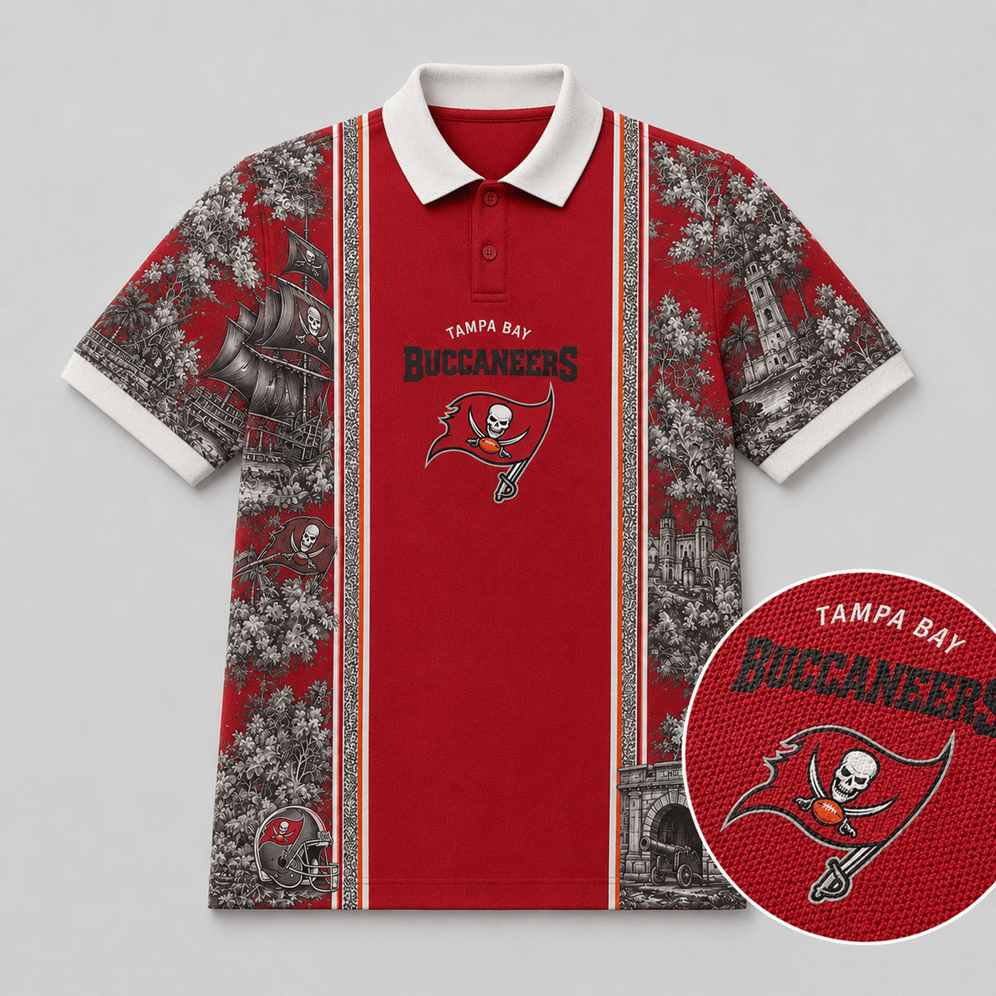 SF x NFL Heritage Cityscape Polo Shirt for Loyal Fans