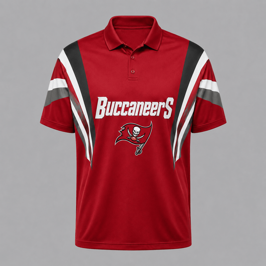 TB x NFL Sleeve Collared Sports Polo Shirt