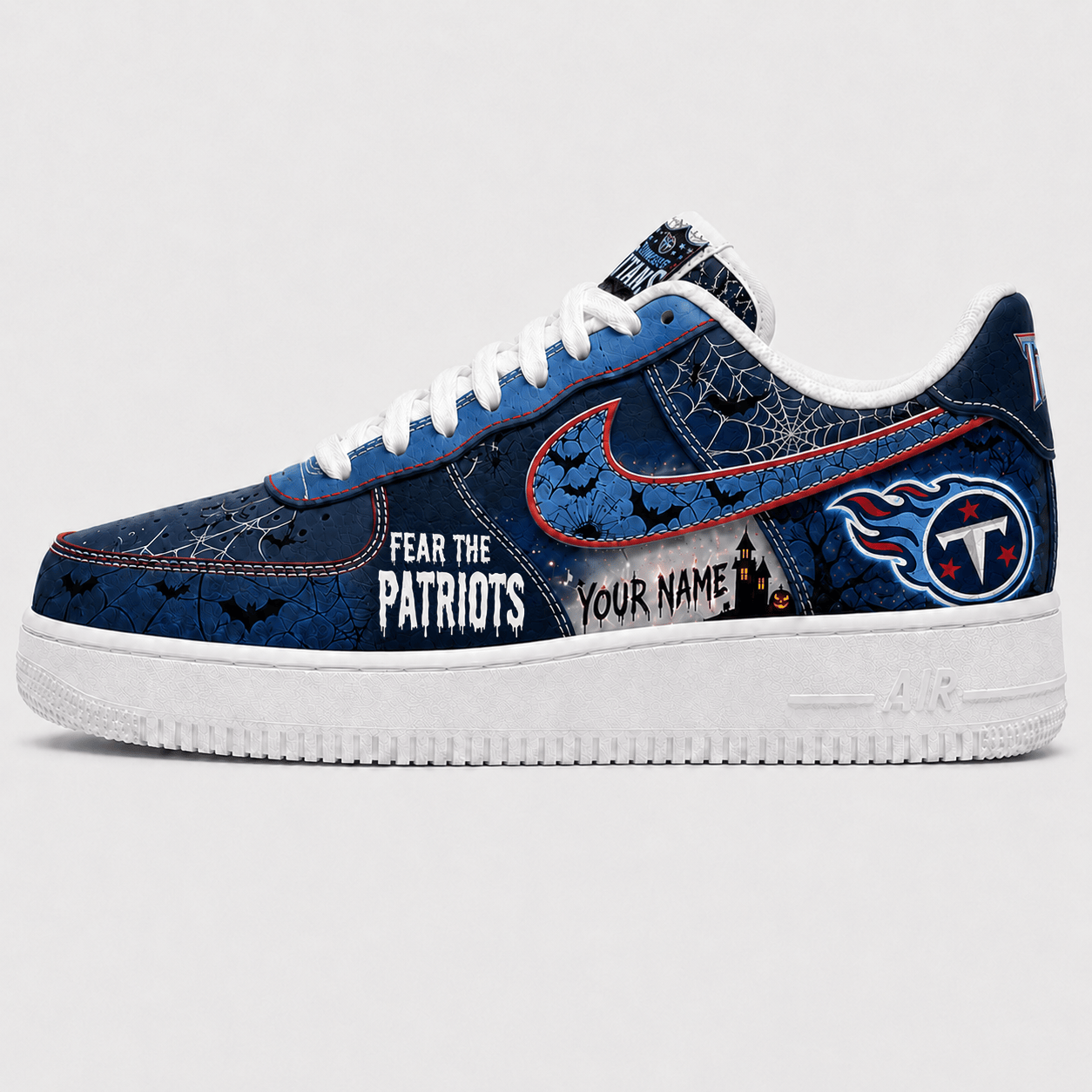TT x Premium NFL Fear The Team Halloween AF1 Sneakers