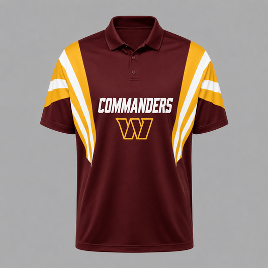 WAS x NFL Sleeve Collared Sports Polo Shirt