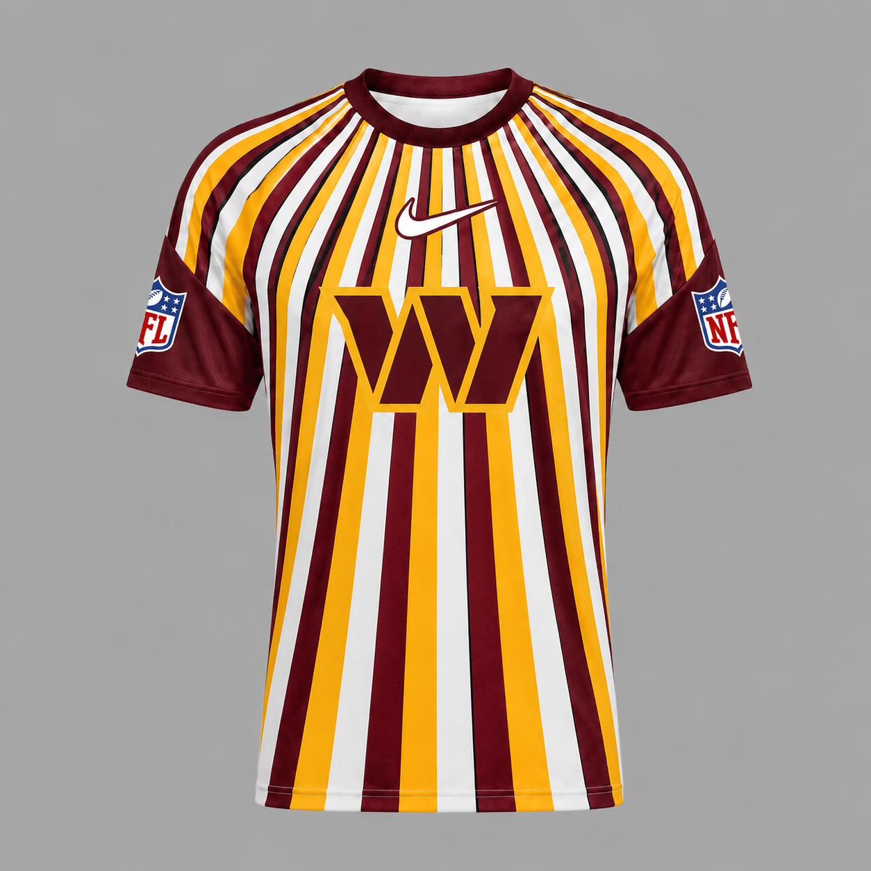 WC Premium NFL Men’s Athletic Vertical Stripe T-Shirt