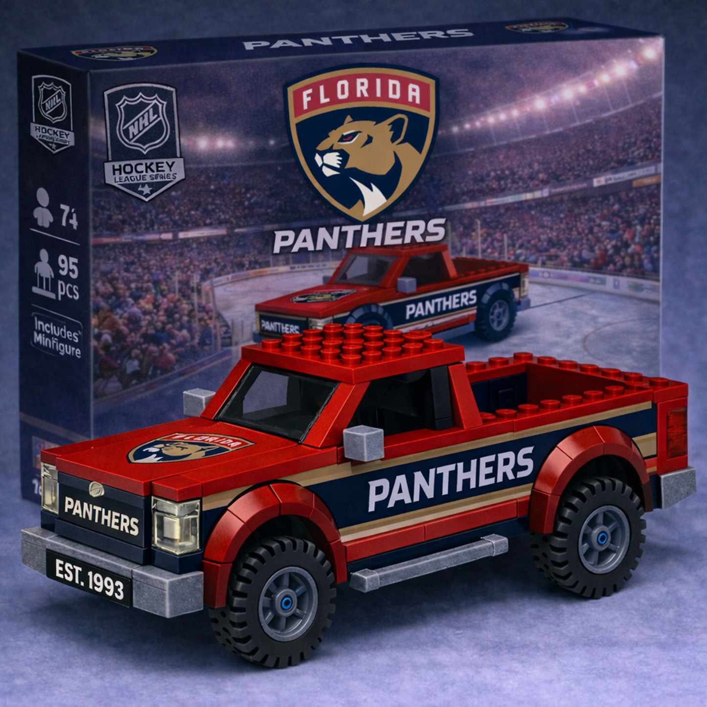 FLA x NHL Building Blocks Truck Toy Set V2 DatND DVT