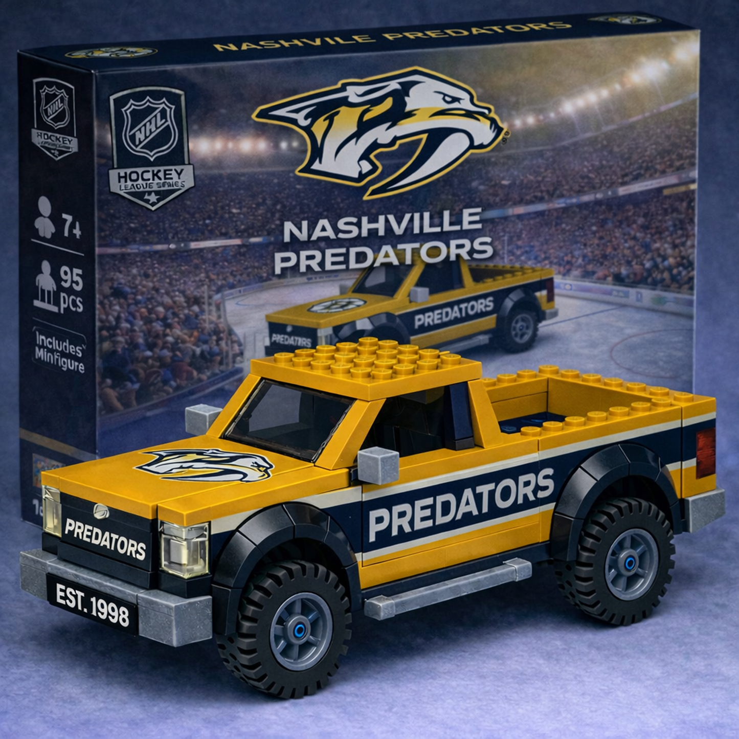 NSH x NHL Building Blocks Truck Toy Set V2 DatND DVT